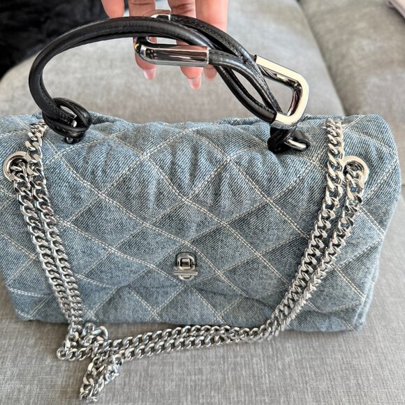 Marc Jacobs The Quilted Denim Dual Convertible Shoulder Bag - Picture 1 of 3